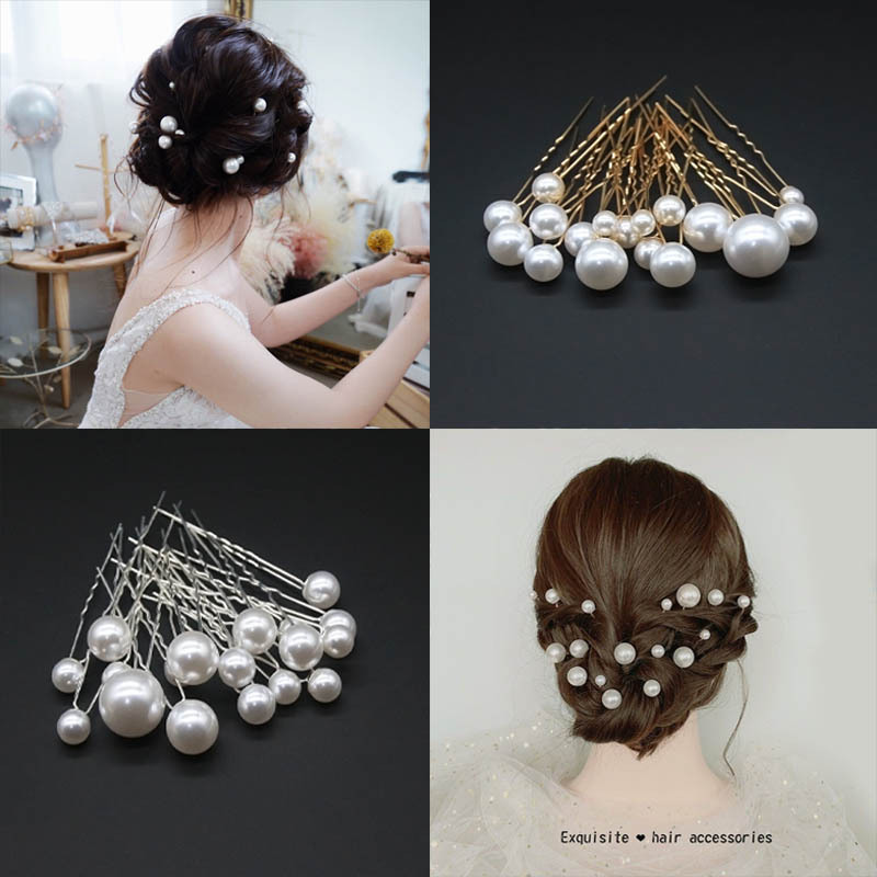 Жемчужная заколка для волос, заколка для невесты, диск для волос, U-образная заколка, головной убор, украшенный аксессуар для волос в стиле ханфу, винтаж