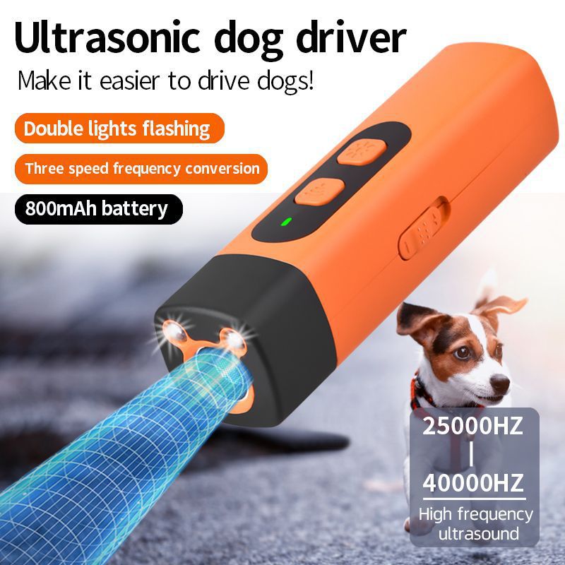Mini Ultrasonic Dog Repeller, High-Power Long-Distance Training Anti-Barking Device, Dog Repellent and Scare Dog Outdoor Self-Defense and Anti-Barking Device