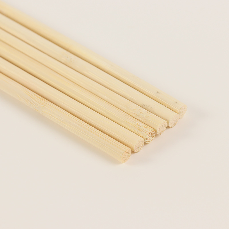 Factory wholesale 6/7/8MM two-head flat small round stick chopsticks DIY material bamboo stick bamboo stick bamboo stick bird cage