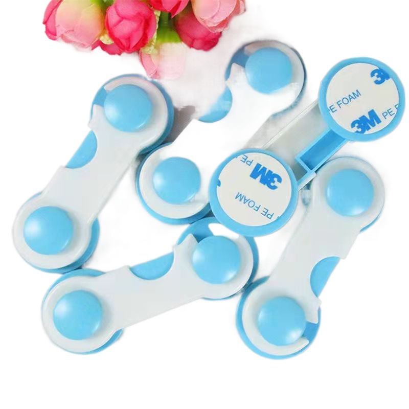 Drawer buckle anti-baby open cabinet door children protective safety lock baby refrigerator anti-open lock sliding door anti-pinch hand