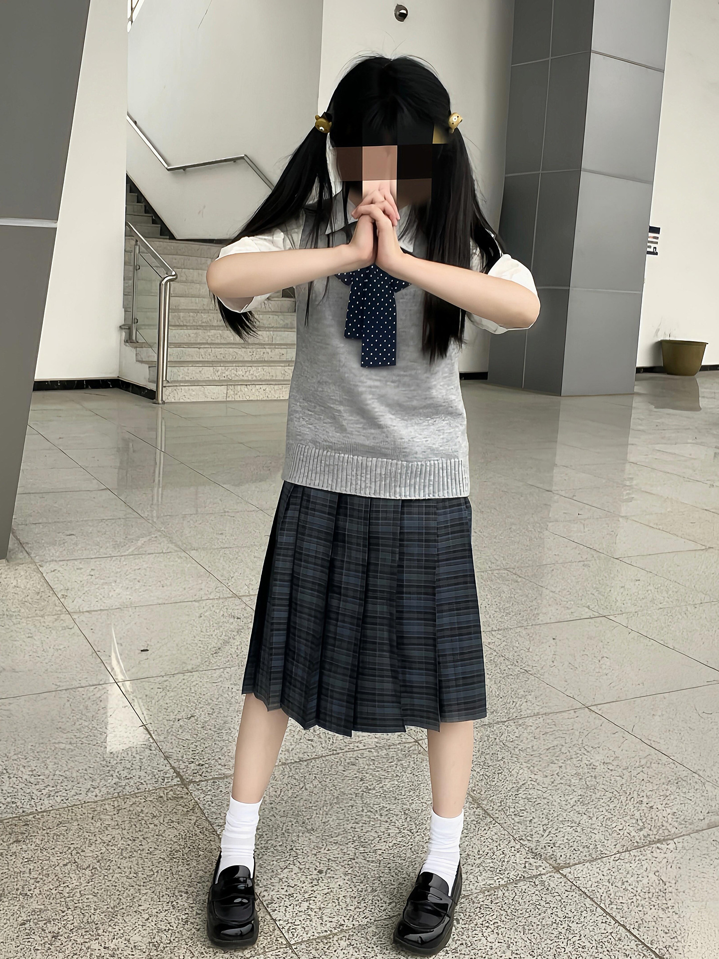 Jk Uniform Plaid Skirt Set Seaweed Mid-Skirt Original College Style Jk Pleated Skirt Japanese-Style Half Skirt Vest Waistcoat