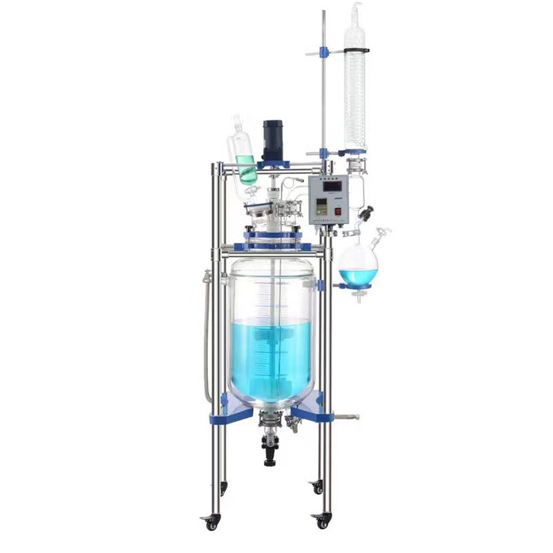 Laboratory Explosion-Proof Reactor Jacketed Reactor Double-Layer Glass Reactor Stainless Steel Distillation Purification Synthesis Reactor