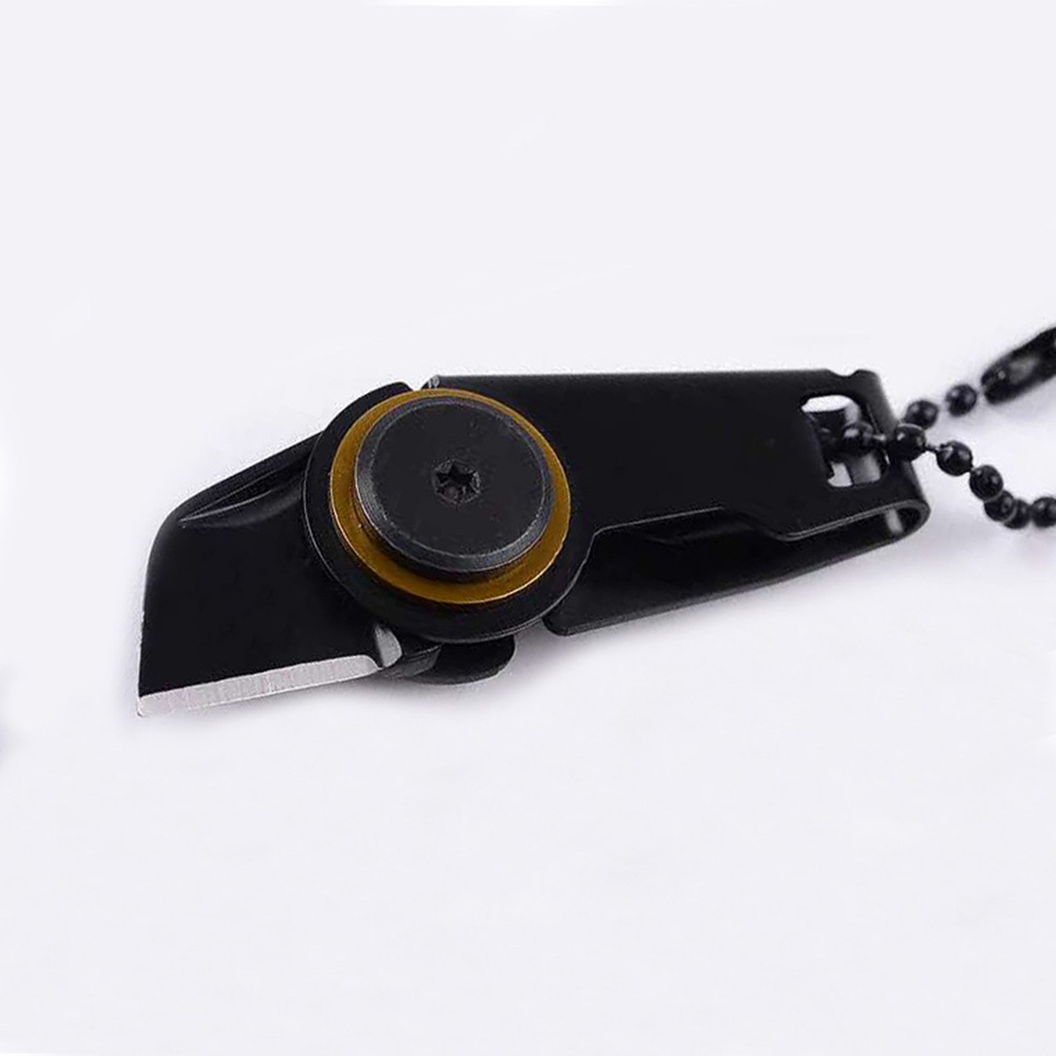 Folding Knife Keychain Mini Knife Express Delivery Portable Pocket Knife Black Chain Pendant Knife