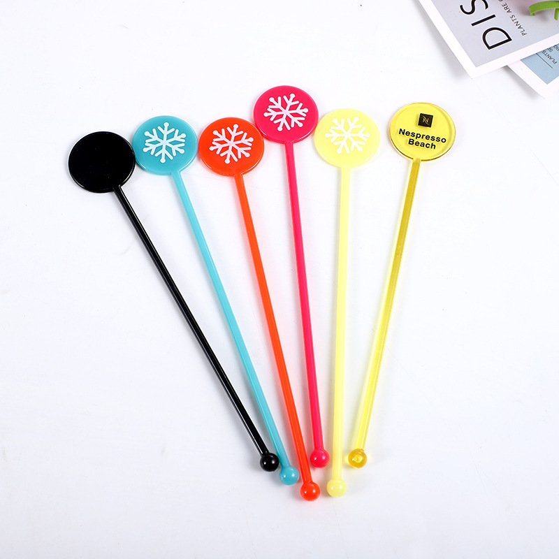 Acrylic Mixing Stick Disposable Sealed Cup Stirring Stick Plastic Pla Cocktail