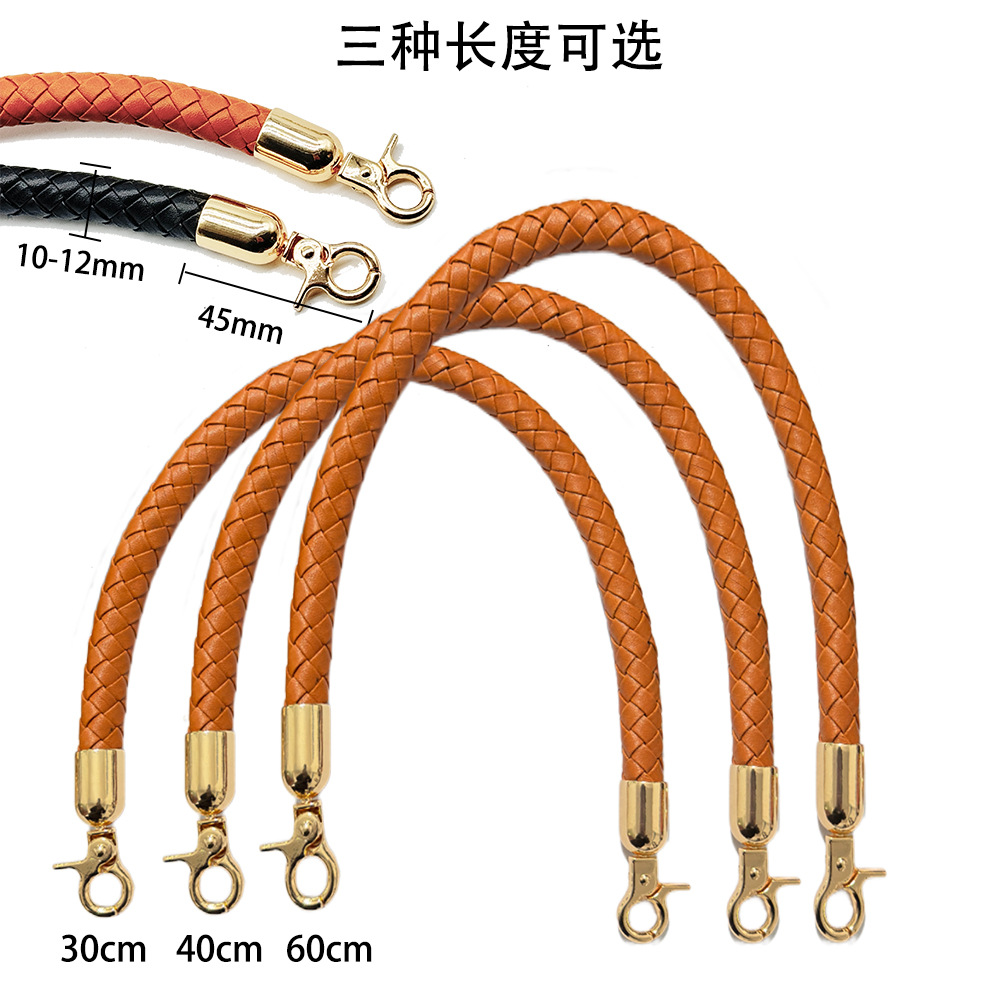 Fashion high-end bag accessories PU leather woven handbag women's bag replaceable bag with shoulder strap DIY hand-held Wholesale