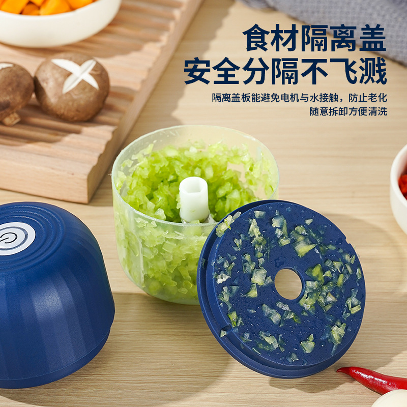 Jll7010 Mini Garlic Press Garlic Masher Rechargeable Food Processor Minced Meat Stuffing Food Supplement Food Processor