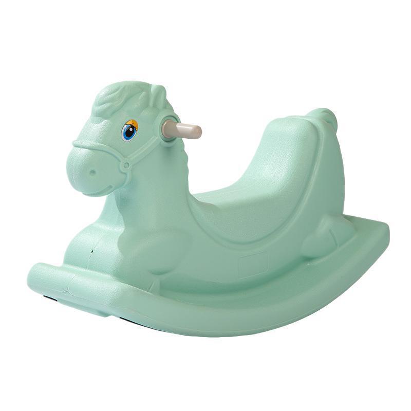 Kindergarten Rocking Horse Kidsren's Rocking Horse Anti-Fall Plastic Rocking Horse Birthday Gift Baby Baby Outdoor Toy