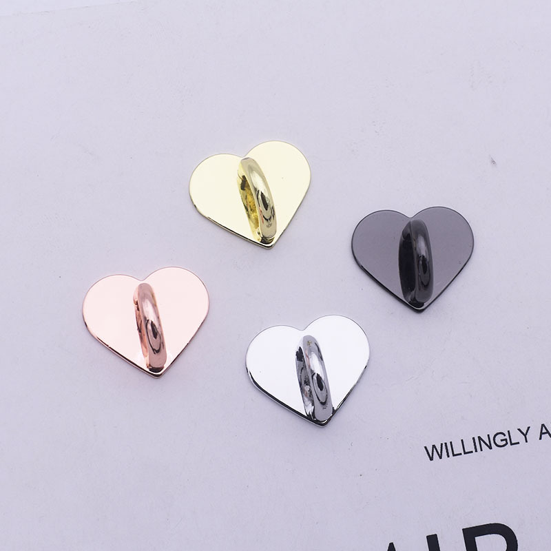 Korean style tassel metal hook diy jewelry accessories round love square buckle mobile phone shell pendant alloy material