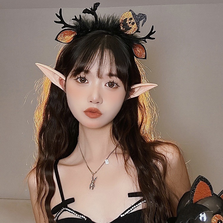 Halloween Hair Accessories Pumpkin Hairpin Female Bat Spider Skull Headdress Witch Hairpin Dress up Company School Event