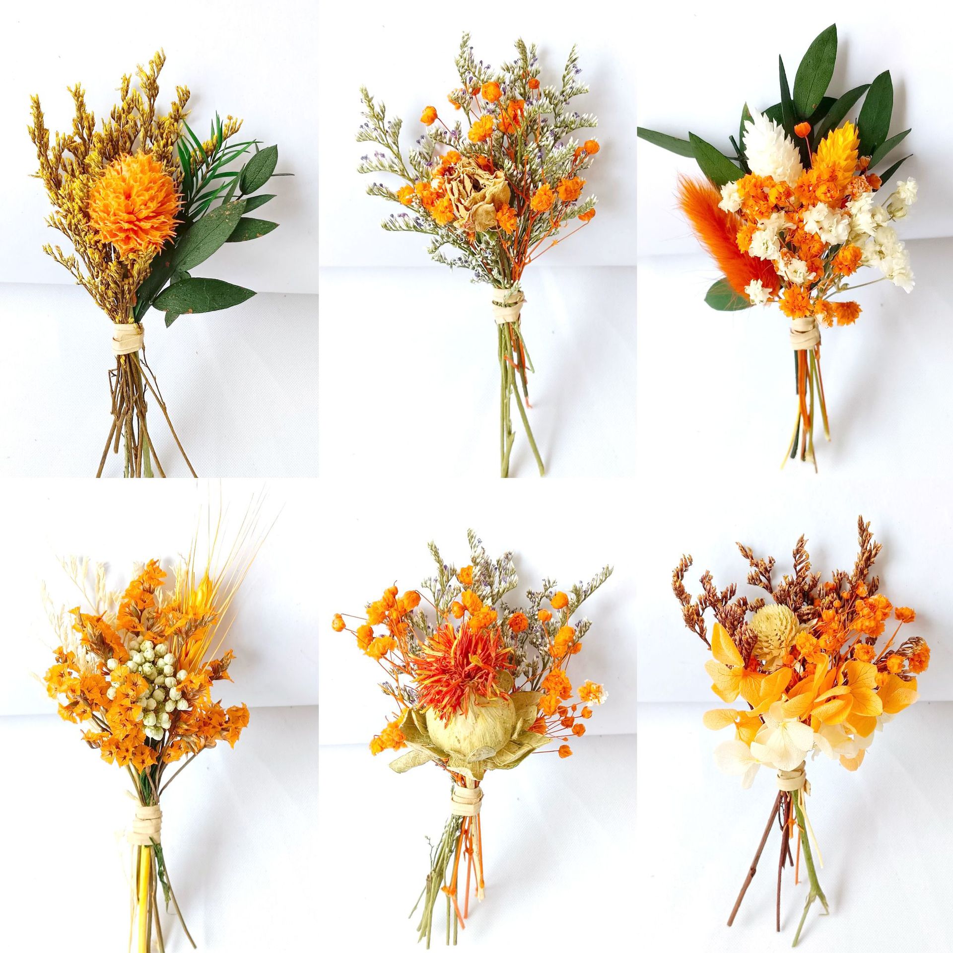 Dried Flower Mini Bouquet diy Mixed Fingertip Bouquet Wedding Companion Gift Box Greeting Card Gift Home Decoration