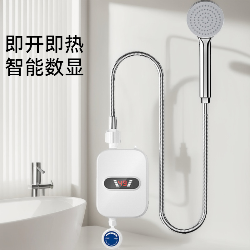 Кросс-бордерный 110В мгновенный электрический водонагреватель для ванной комнаты, мини-кухонный сокровище, интеллектуальный постоянный температурный душ