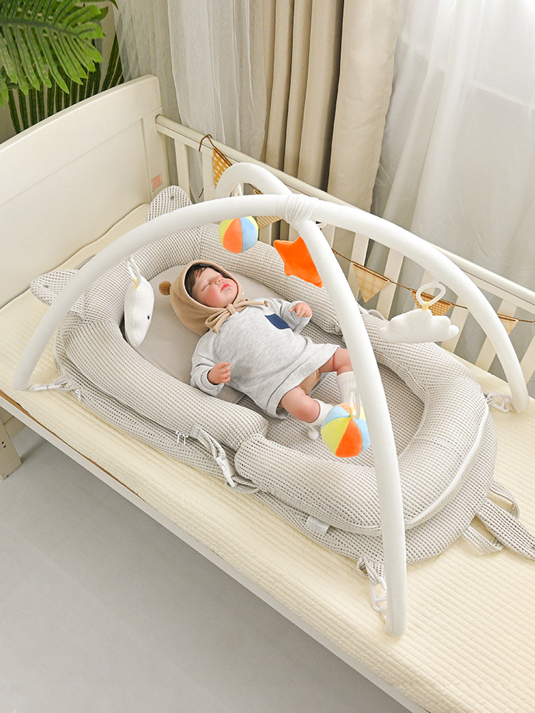 Baby Bed in Bed Newborn Bionic Bed Foldable Portable Anti-Pressure Cradle to Coax Baby Nest Game Pool
