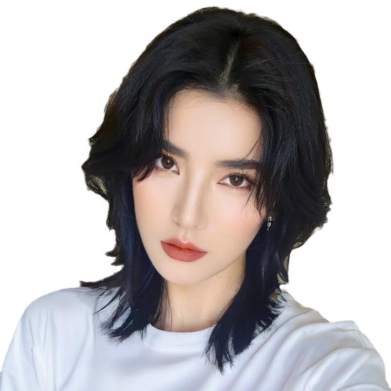 AliExpress wig Japanese medium and long hair wolf tail new mullet head cos wig full head cover source factory wholesale