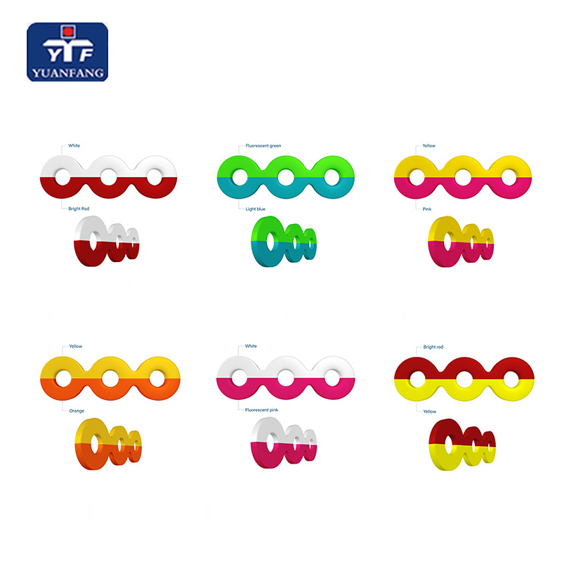 Two-color rubber chain dental rubber chain oral chain dental consumables wholesale far away