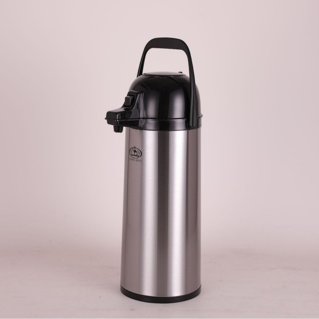1.9L Air Pressure Thermos Stainless Steel Air Pressure Bottle Press Thermos Bottle Household Air Pressure Bottle