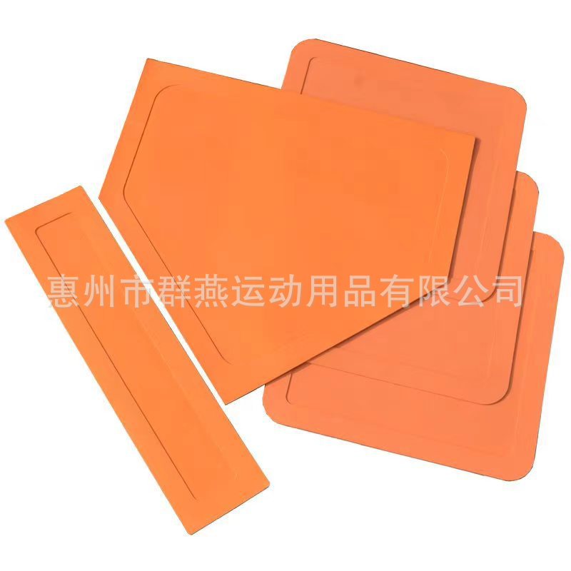 Baseball Softball Home Plate 5-piece Base Film Base Bag Pitcher Plate Base Mat Baseball Field Equipment Rubber Waterproof Base Bag
