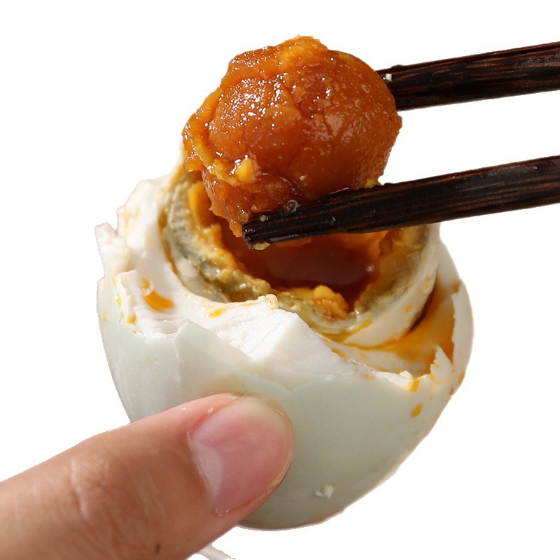 Selected Large Red Heart Duck Eggs with Oily Red Heart, Salted Duck Eggs, Red Clay Pickled, Vacuum Packed, Ready-To-Eat Breakfast Box