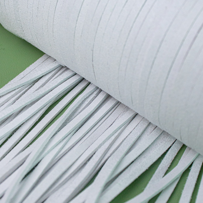 Factory in stock Flat Leather Rope Environmental Protection Microfiber Material Woven Necklace Rope Bag Hanging Ornaments Accessories DIY Leather Rope