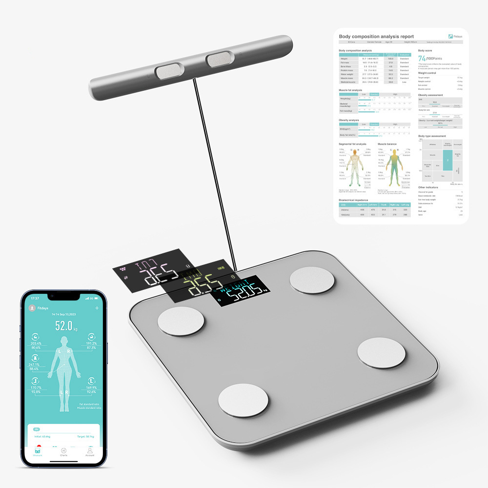 180kg Eight-Electrode Sheet Weight Scale Home Gift Body Fat Scale Bluetooth Smart Scale Adult Fitness Fat Accurate