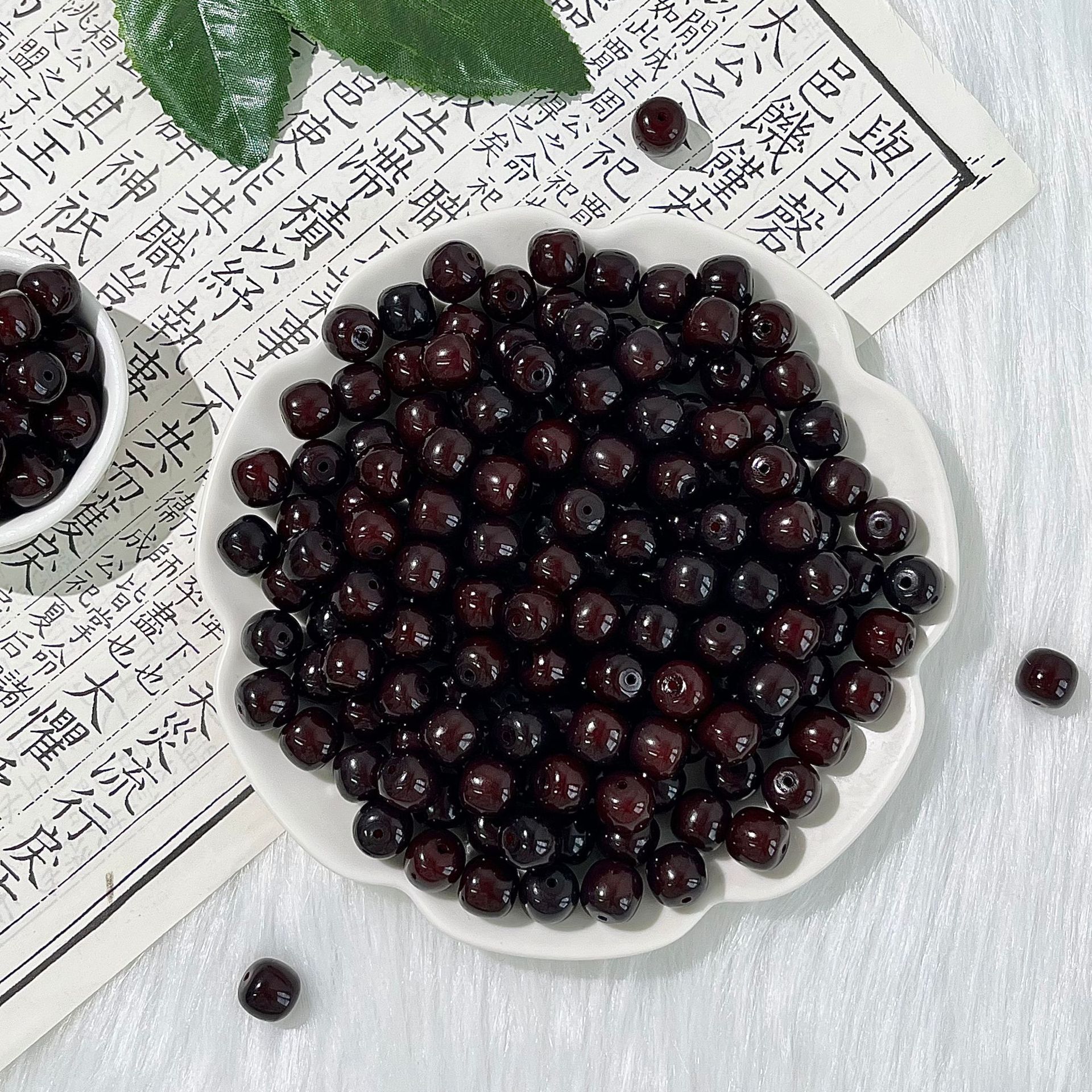 Natural White Jade Bodhi Root Beads Scattered Beads Sell Handmade Original Fruit diy Handstring Accessories Wen Play Buddha Beads Wholesale