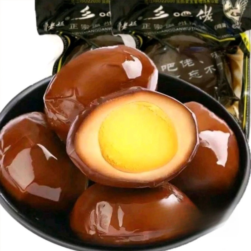 Country-Style 30G/Piece Braised Egg Instant Noodle Companion Braised Snack Individually Packaged Braised Egg Wholesale High-Protein with Braised Flavor