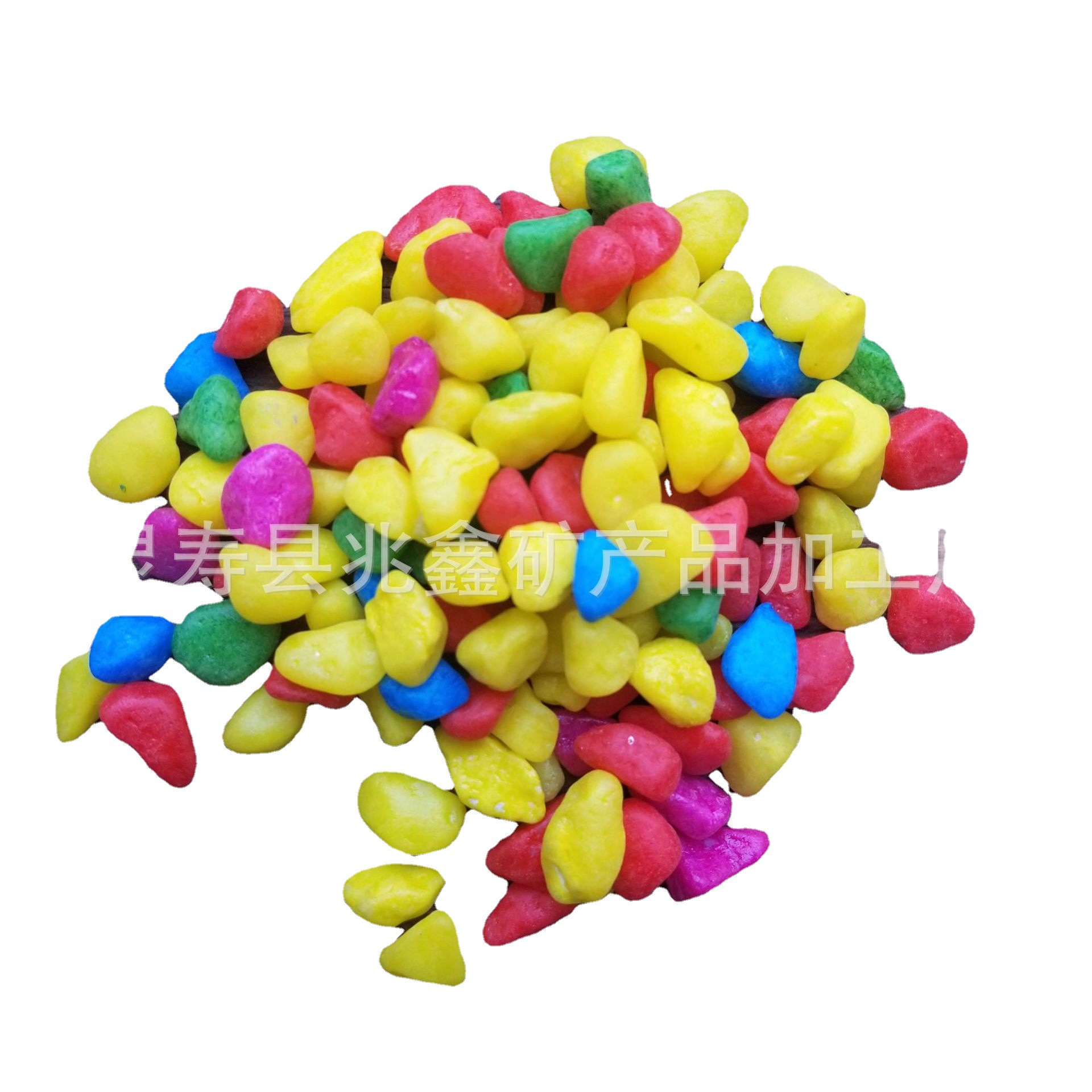 Small bag of colorful stone 100g gardening fish tank landscaping decoration dyed colored stone children's toys small stones