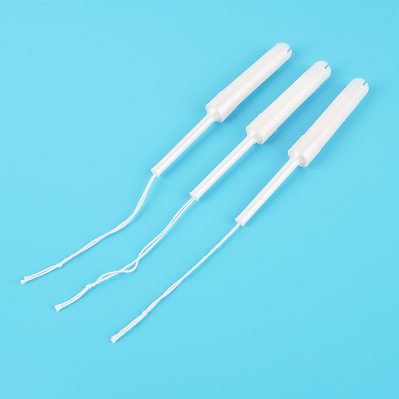 Manufacturer Tampon Catheter Type Private Parts Applicator Sanitary Napkin Gauze Tube Gynecological Female Care Cotton Swab Wholesale