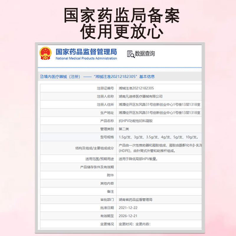 Medical Anti-Hpv Gynecological Gel for Private Parts Care, Hpv Vaginal Tightening Gel, Class Ii Medical Device Oem Processing