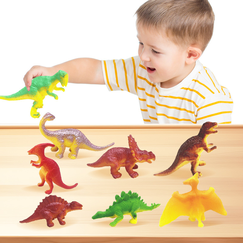 Sand Table Dinosaur Set Scene Accessories Simulation Toy Model Wholesale Cross-Border Mini Dinosaur Archaeological Children