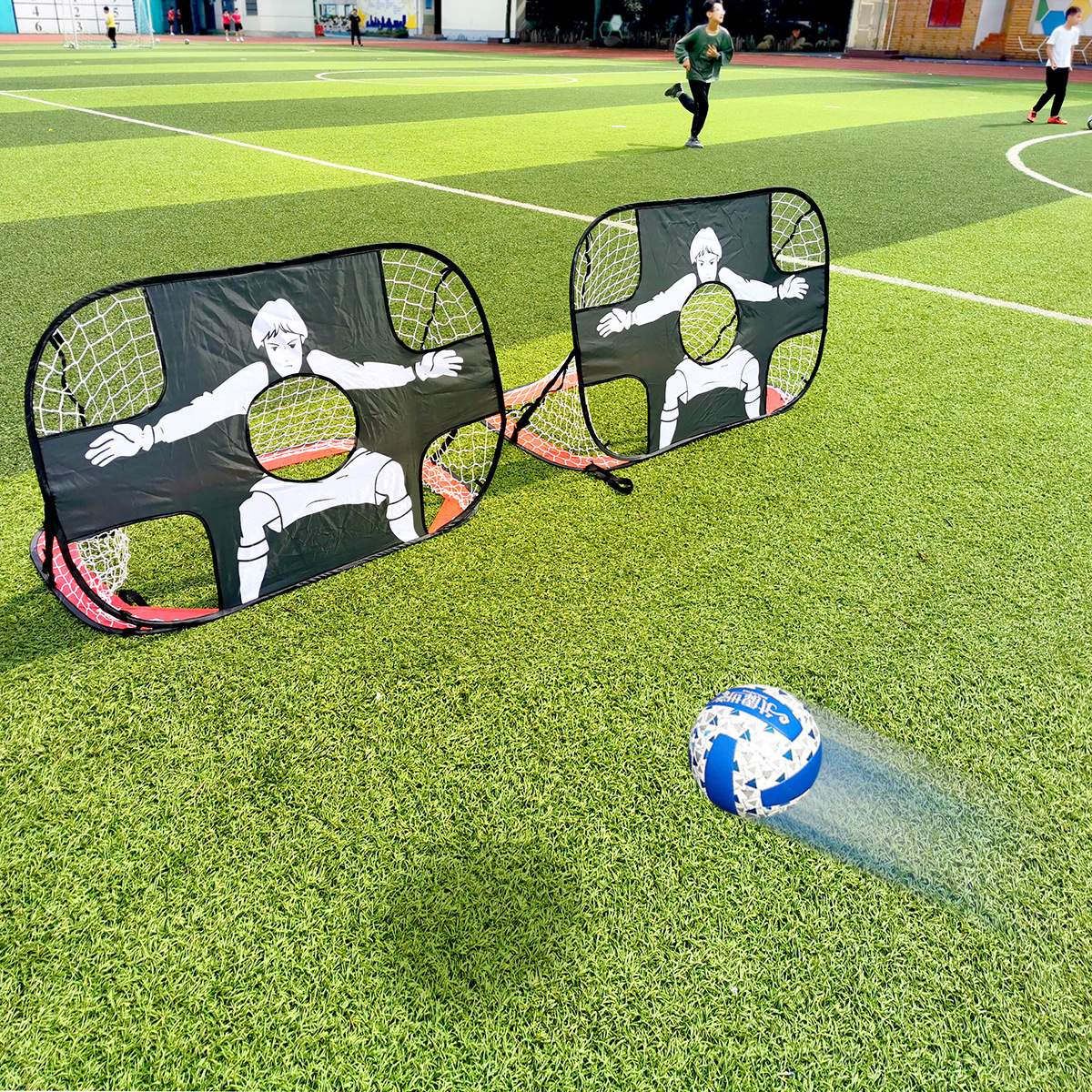 Children's Football Goal Portable Football Net Indoor Foldableing Mobile Football Stand Adult Outdoor Foldableing Ice Hockey Goal Q