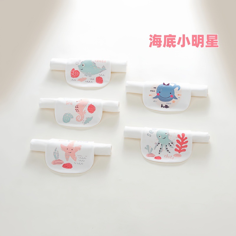 New children's sweat absorbent towel sweat towel baby sweat towel pure cotton a gauze kindergarten baby products pad back towel