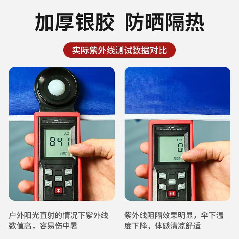 Factory Customized Sun Protection, Waterproof, Rainproof, Four-Corner Umbrella for Stall Setting, Courtyard Umbrella, Square Umbrella, Commercial Anti-Uv Umbrella