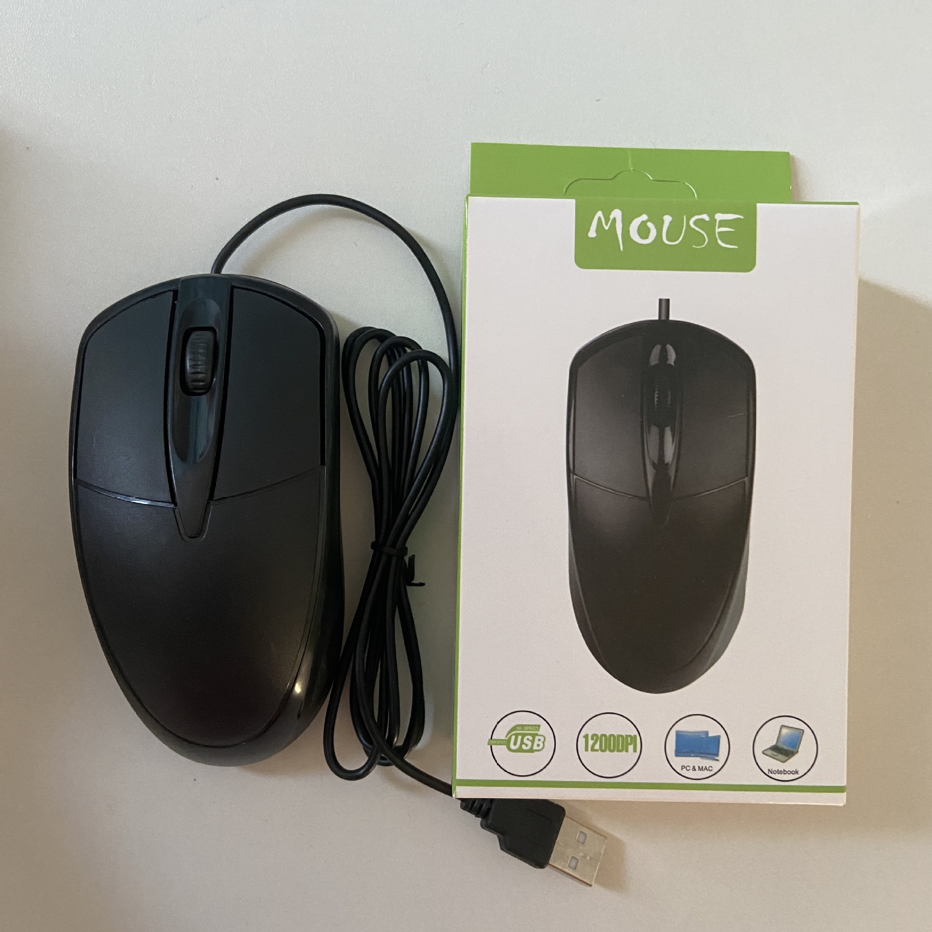 Ultra-thin wired mouse wholesale in stock for small apple small photoelectric business office computer mouse mini
