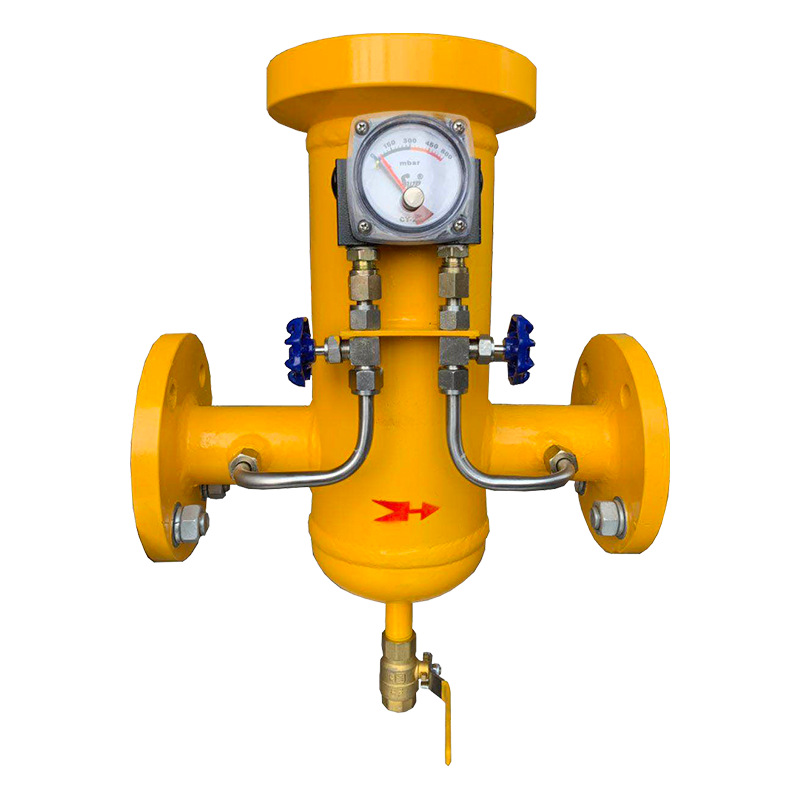 Quick-Opening Straight-Through Basket Filter Gas Three-Way Separation Equipment Filter for Natural Gas Pipelines