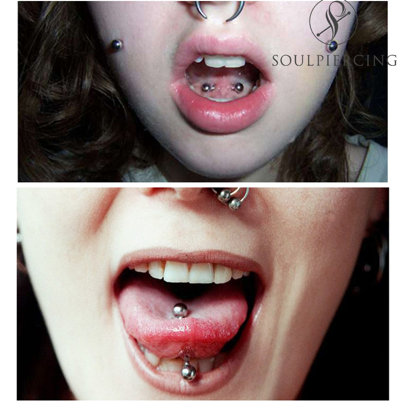Basic Tongue Rings, Body Piercing Jewelry, Lip Studs, Ear Studs, Ear Bridges, Nipple Rings, 316L Titanium Steel Tongue Studs, Piercing for Sexy Girls