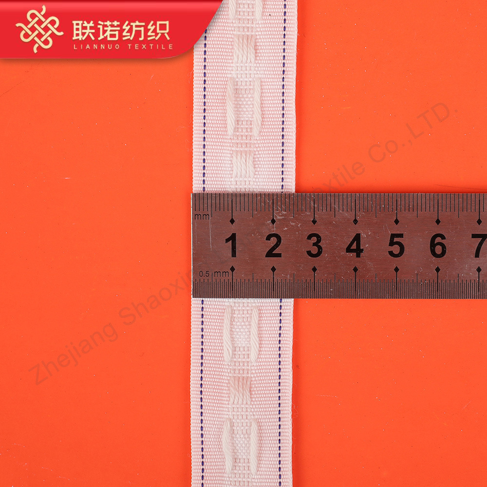 Liannuo Textile индивидуальный шнурок с двойной линией 2.5 см синего цвета с крючком S для экспорта, настройка ремня для штор в спальне