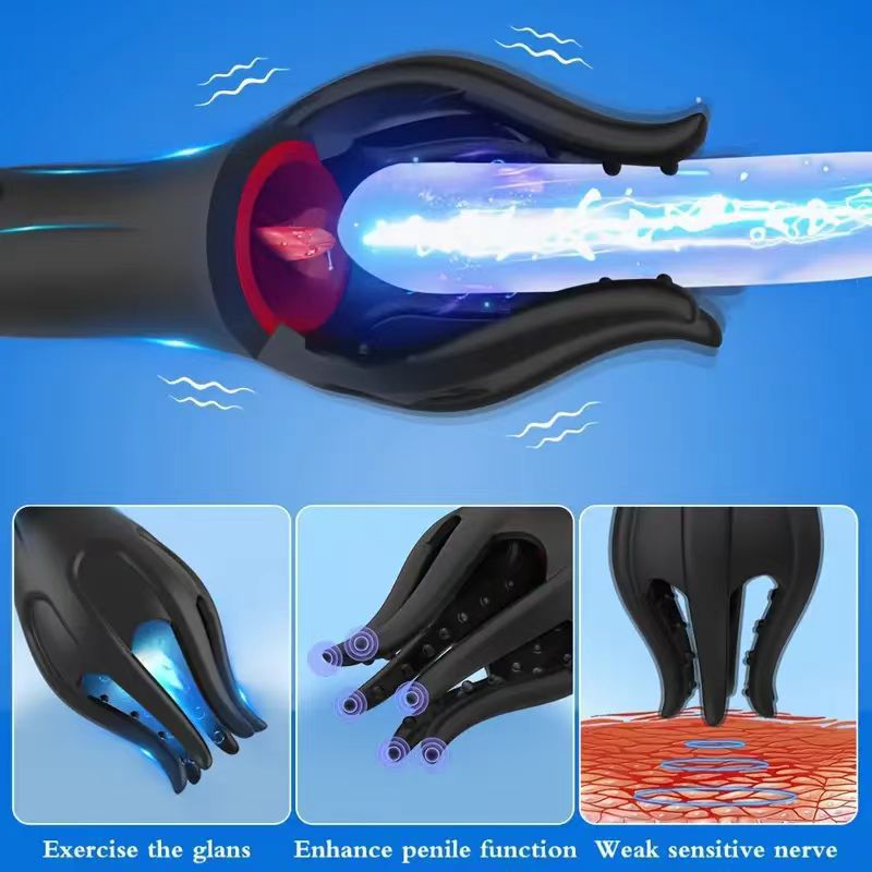 New Product Magic Claw Penis Massage Trainer for Men, Multi-Frequency Vibration Masturbation Cup, Adult Sex Toy