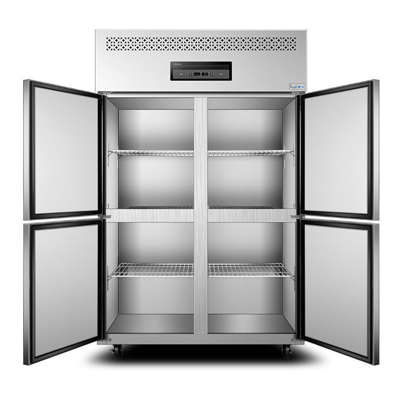 Four-Door Refrigerator Commercial Dual-Temperature Large-Capacity Four-Door Refrigerator Kitchen Vertical Refrigeration Upgraded Freezer