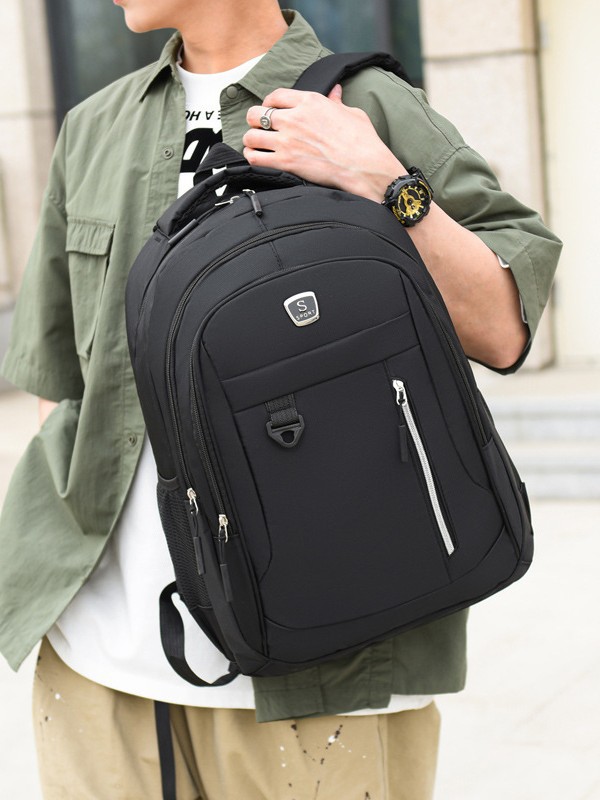 Cross-Border Large-Capacity Leisure Travel Backpack Men's College Student Bag Simple Computer Business Fashion Backpack