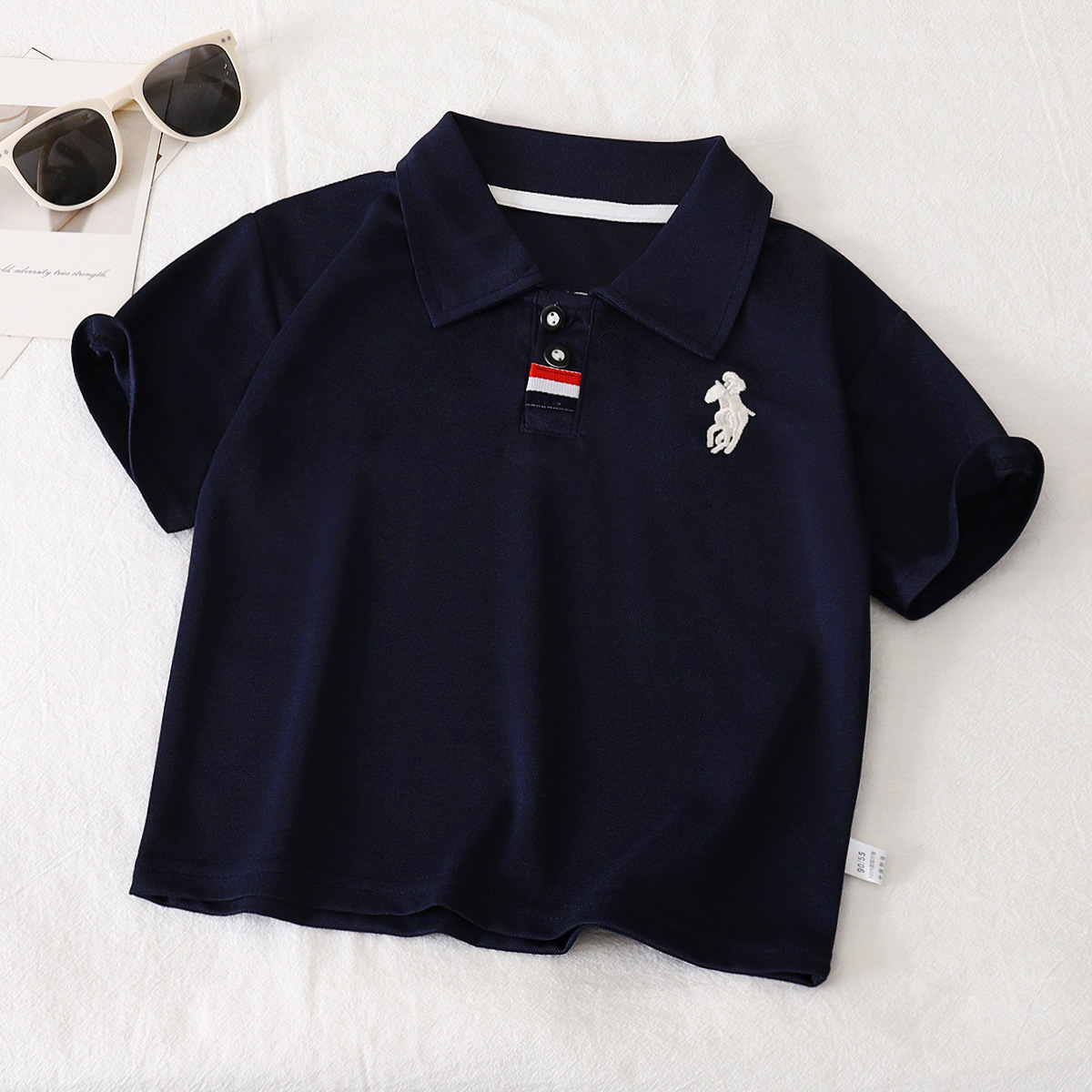 Boys' POLO Shirt Summer New Arrival Embroidered Baby Casual Lel Children's Short Sleeve T-Shirt 2025 Summer Children's Wear Batch