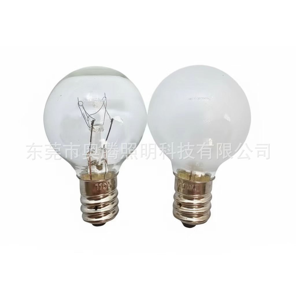 G30 American Creative Table Lamp Bulb E12 Screw White Bulb Spherical Frosted Bulb