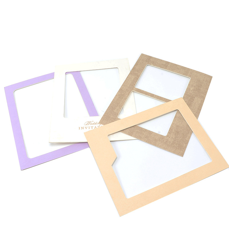 Factory custom spot wholesale photo frame lined with hollow cardboard mounted a4A3 paper square white cardboard