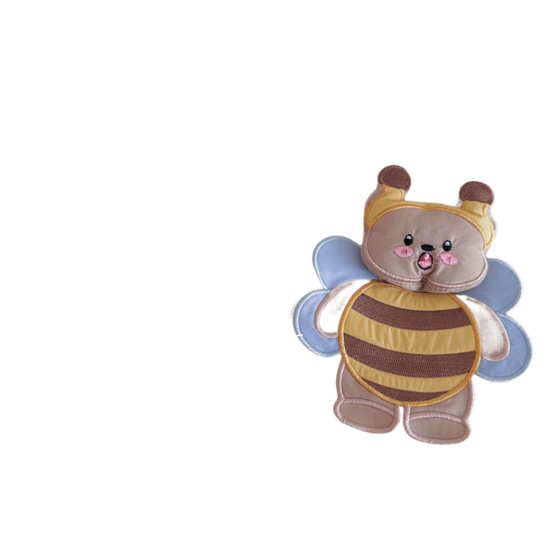 Baby down Jacket Newborn Jumpsuit for Male and Female Babies Going Out White Duck down Cartoon Little Bee Double Zipper