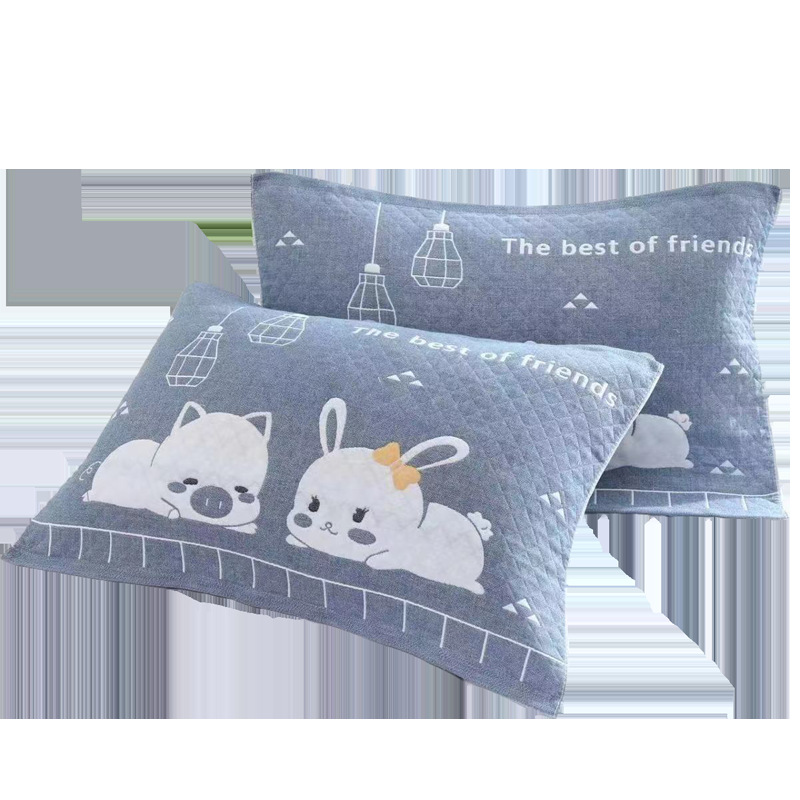 Cotton Pillow Scarf Pillow Scarf Cotton Gauze Extra-large Thickened Pillow Scarf Four Seasons Student Adult Couple Cover Scarf Sweat Absorbing