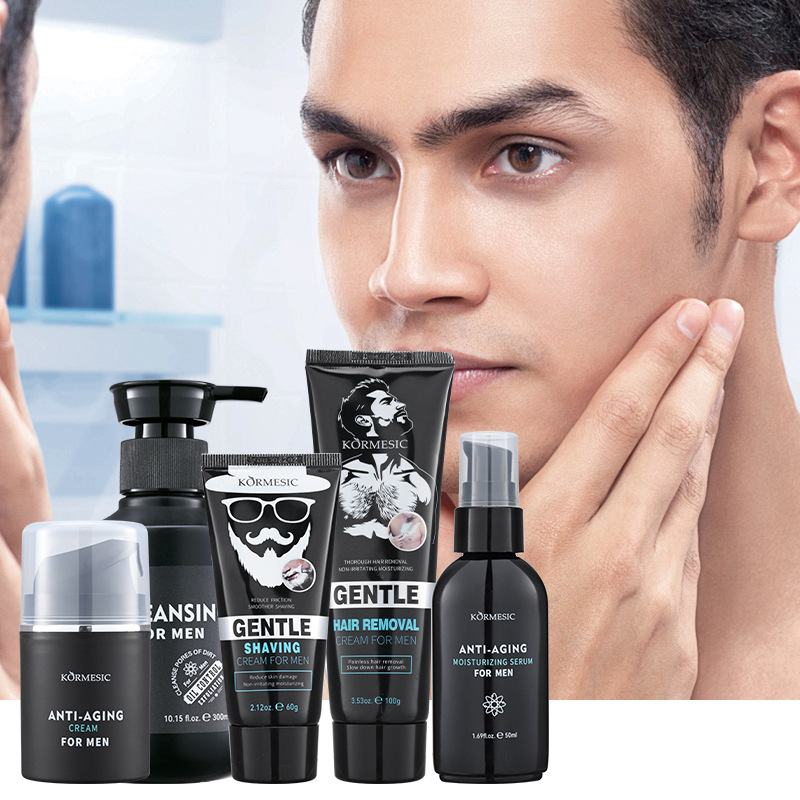 Крем для умывания Kormesic Полный английский набор для умывания лица для мужчин, оптовая продажа трансграничной торговли