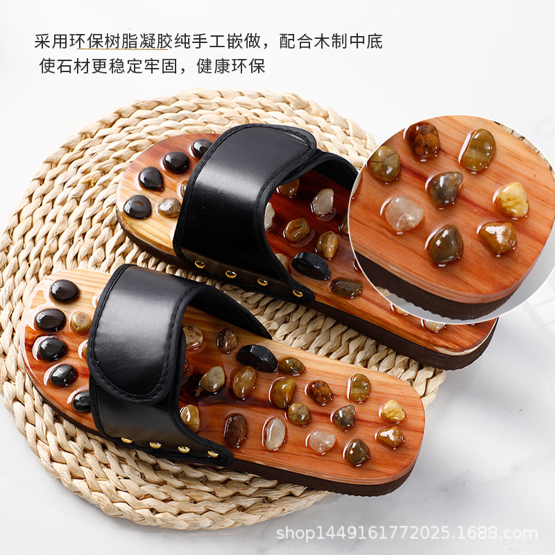 Foreign trade pebbles acupoint foot massage slippers manufacturers wholesale