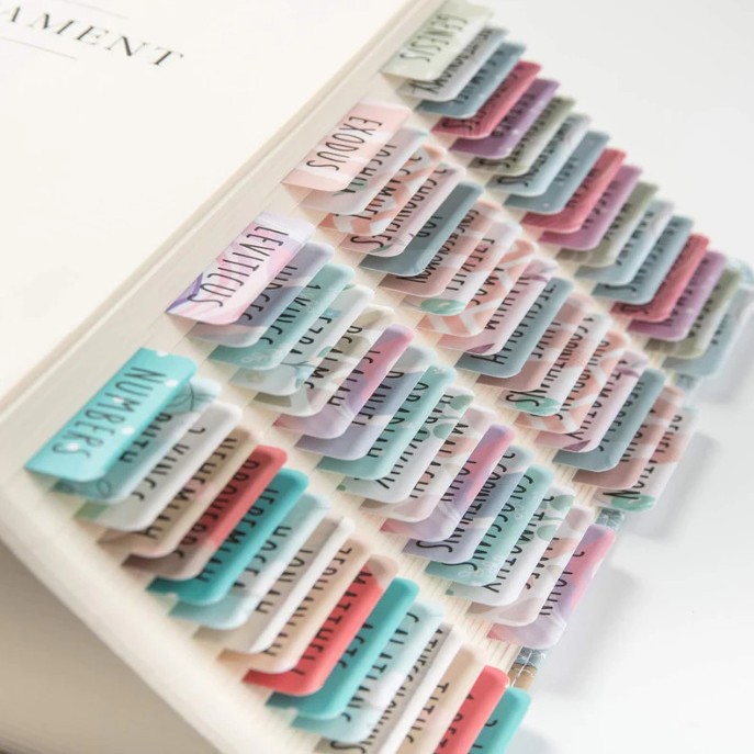 Amazon's Hot-Selling In-Stock Bible Book Category Marking Labels, In-Stock Gold-Stamped Waterproof Bible Index Stickers