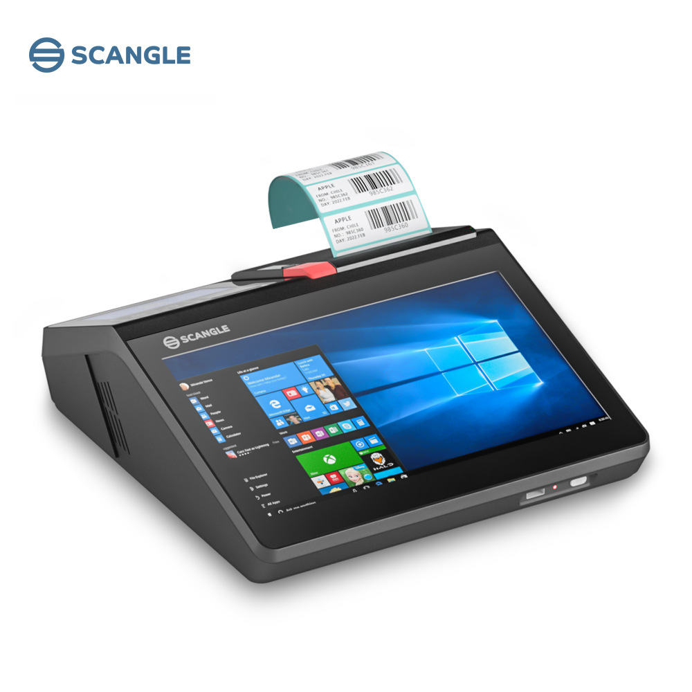 11.6 дюймовый заказ и кассовый аппарат все-в-одном с 80 термопринтером сканирующий дисплей для гостей многофункциональный POS терминал
