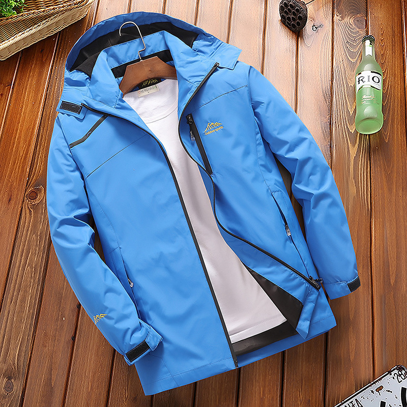 Manufacturer Approved Autumn Outdoor Sports Mountaineering Clothing Loose Large Size Single Layer Jacket Men's Windproof Jacket