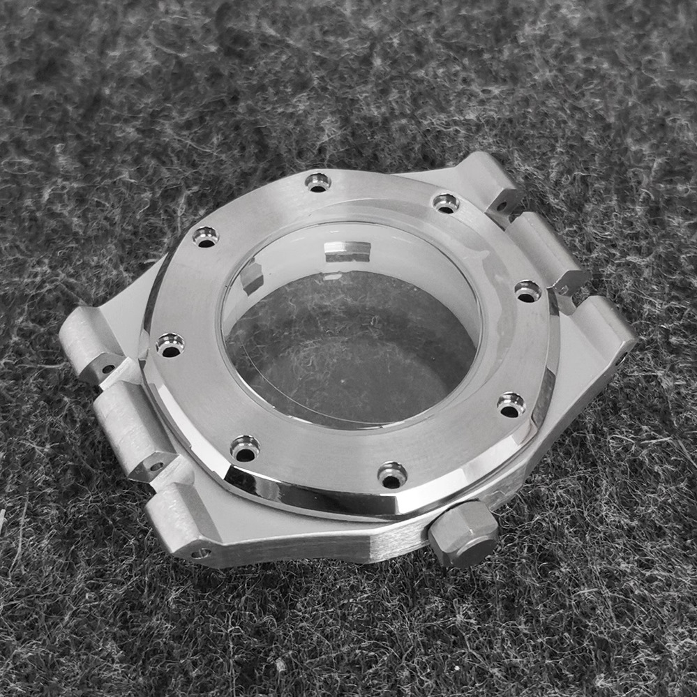 Watch accessories 41mm octagonal stainless steel case with suitable for assembling NH35/NH36/4R36 movement